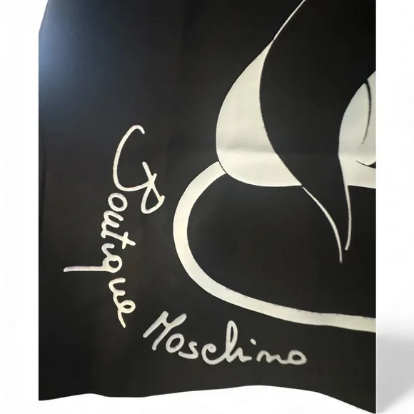 Boutique Moschino Black Graphic Dress – NWT – Size 38 - Picture 3 of 5